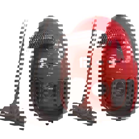 Aspirator cu sac Albatros Smart Eco, 1200 W, Sac textil 1.8 L, Protecţie motor, Rotaţie furtun la 360°, Rosu